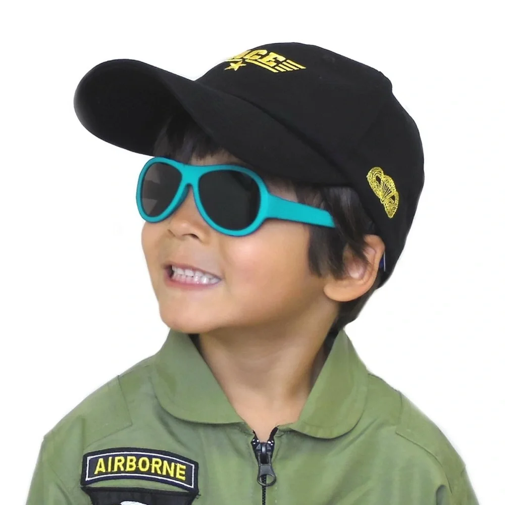 BIB-ON Sunglasses are Bendy and flexible (My first Sunglasses)Teal Aviator